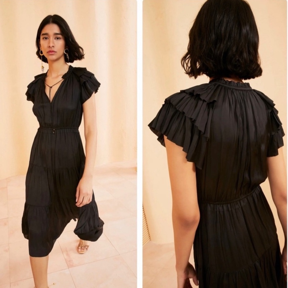 ULLA JOHNSON Blaire Dress Midi Sz 8